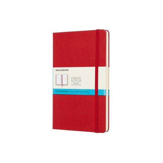 Moleskine Classic Hard Cover - Large - Scarlet Red - Dot Grid